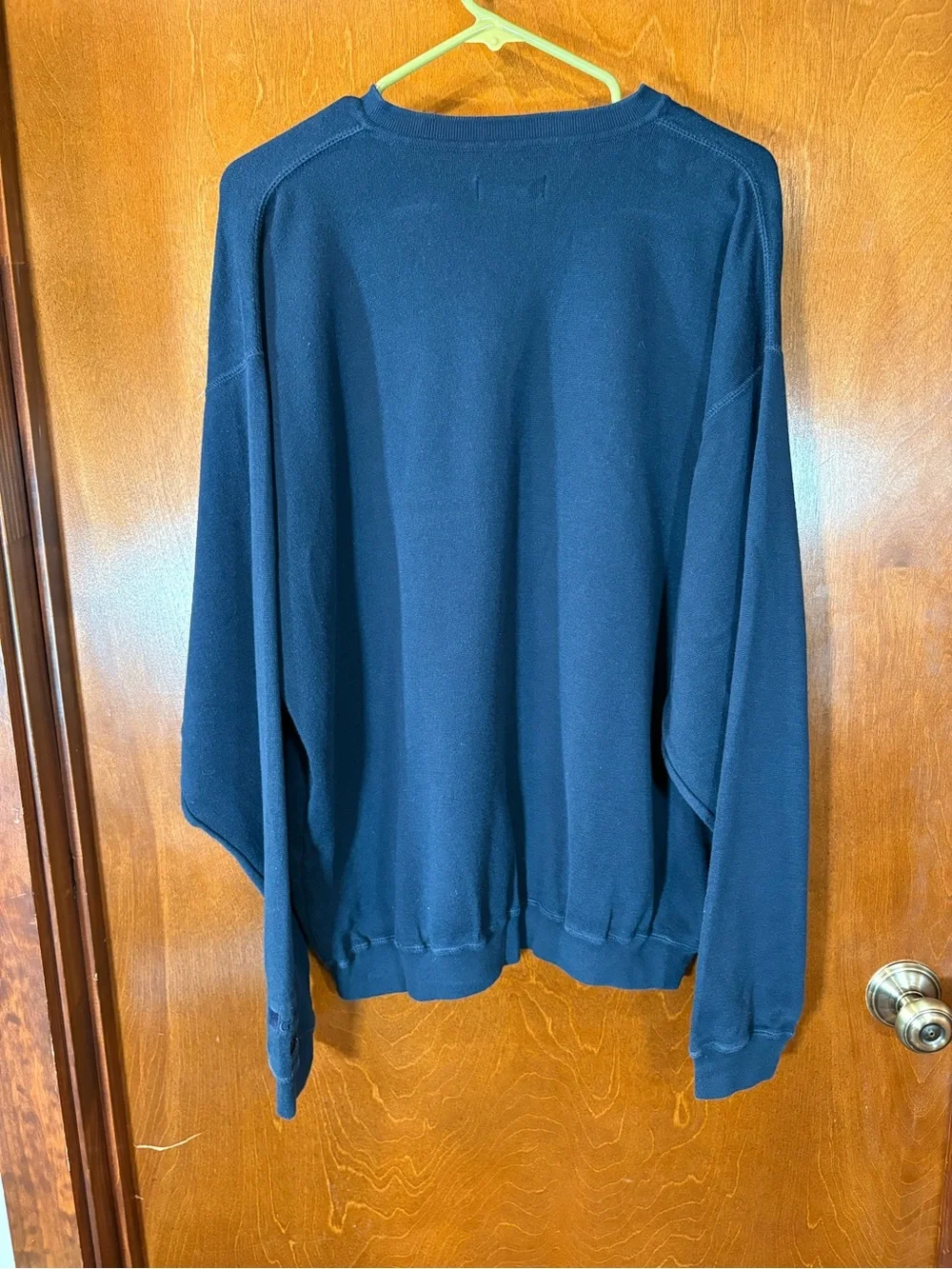 Cutter & Buck Men's V-Neck Sweater in Navy Blue